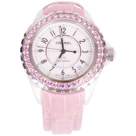 chanel j12 pink sapphire watch price|chanel j12 automatic chronograph.